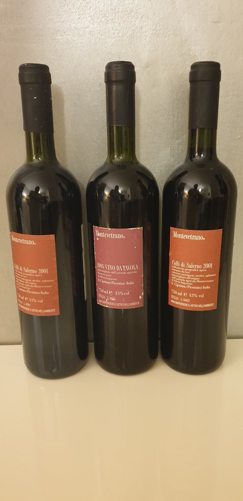 1995 & 2001 x2 Silvia Imparato, Montevetrano - Campania - 3 Flasker (0,75 L) #2.1