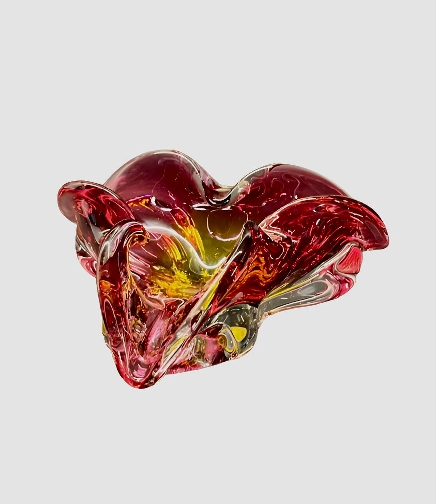 Chribska - Josef Hospodka - 花瓶 (2)  - 玻璃 - 一对复古捷克艺术品 #4.3