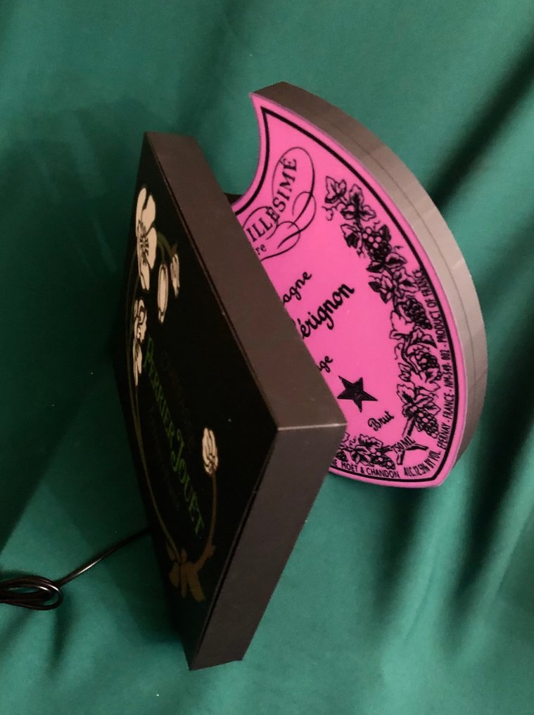 Insegna pubblicitaria retroilluminata (2) - Omaggio a Perrier Jouët & Omaggio a Dom Pérignon Champagne - plastica dura #3.2