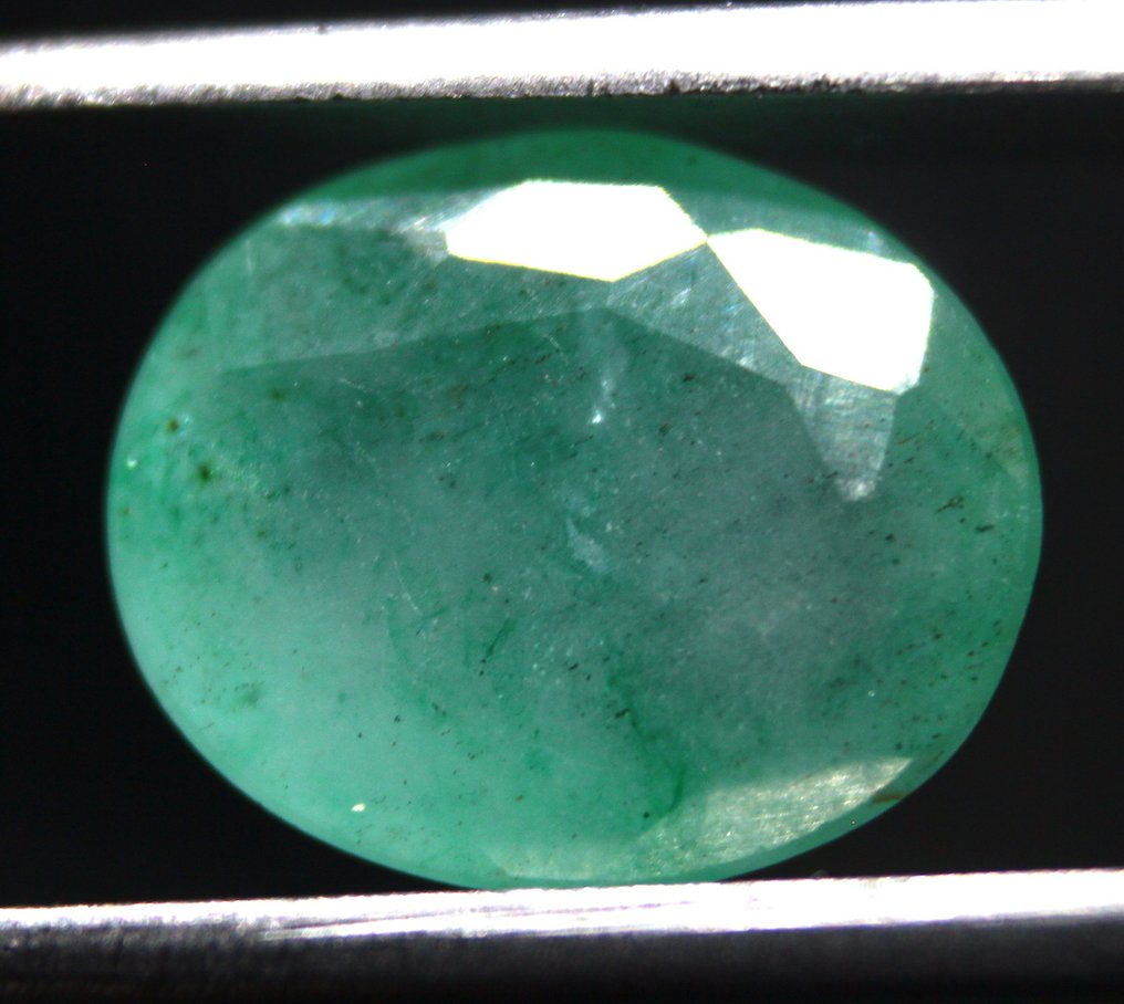 Cts. 5,20 Naturlig smaragd Zambia Facetterad - Höjd: 12 mm - Bredd: 10 mm- 1.04 g #3.2