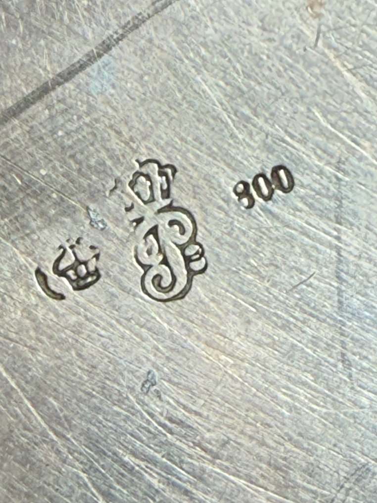 Georg Roth & Co., Hanau - Ékszeresdoboz - .800 ezüst - Régi ékszerdoboz #1.0