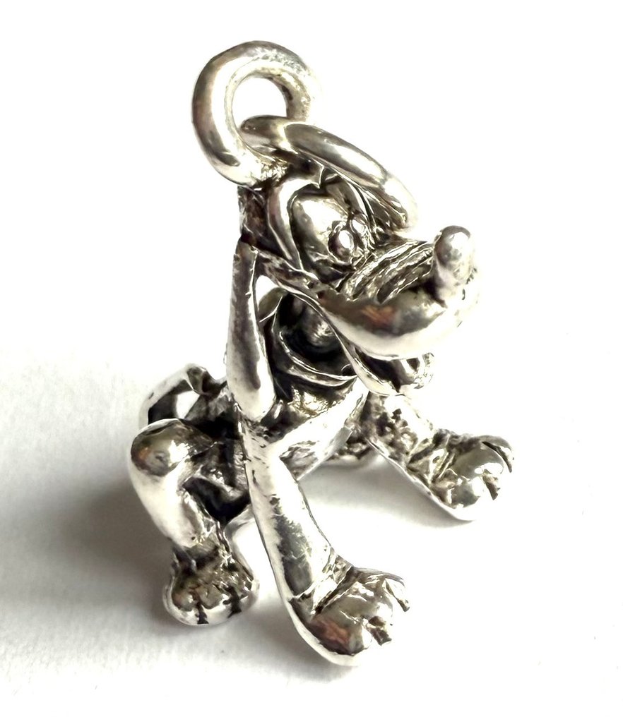 Argento - Ciondolo - Vintage Disney Goofy 1970 #2.1