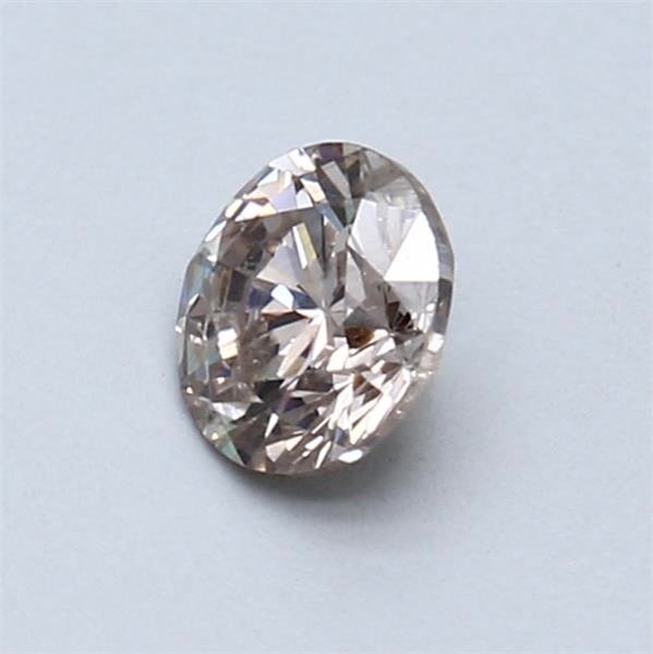 1 pcs Timantti  (Luonnonvärinen)  - 0.56 ct - Pyöreä - Fancy Ruskea Oranssi - I1 - Kansainvälinen gemologinen instituutti (IGI) #4.3