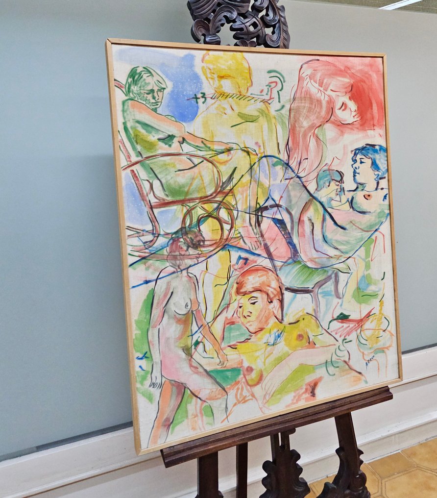 Spanish contemporary school (XX) - Symphony of bodies in transparency #4.3