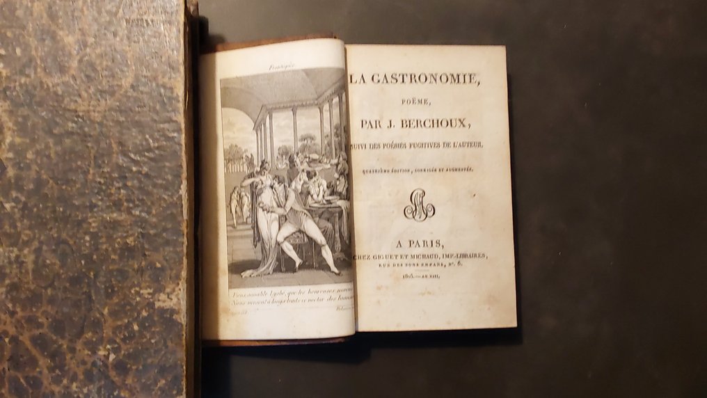 J. Berchoux; Viart; Brillat-Savarin - Lot de quatre ouvrages anciens (La Gastronomie; Le Cuisinier Royal; Physiologie du Goût; divers) - 1825-1888 #4.3