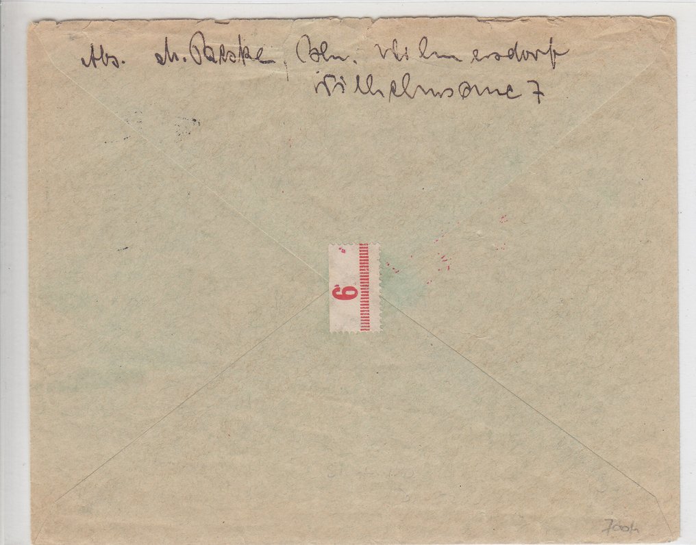 德意志帝国 1931 - Zeppelin 极地飞行 - 完整的信件 - 列宁格勒至柏林，带有所有邮票 - Michel  456-458 #1.0