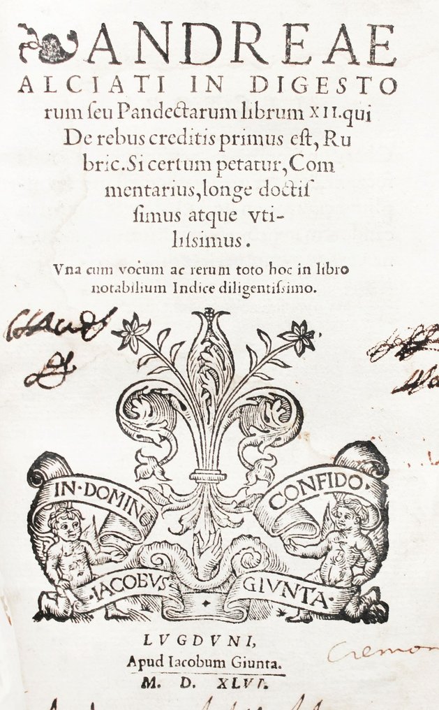 Alciati - Digestorum - 1546 #1.0