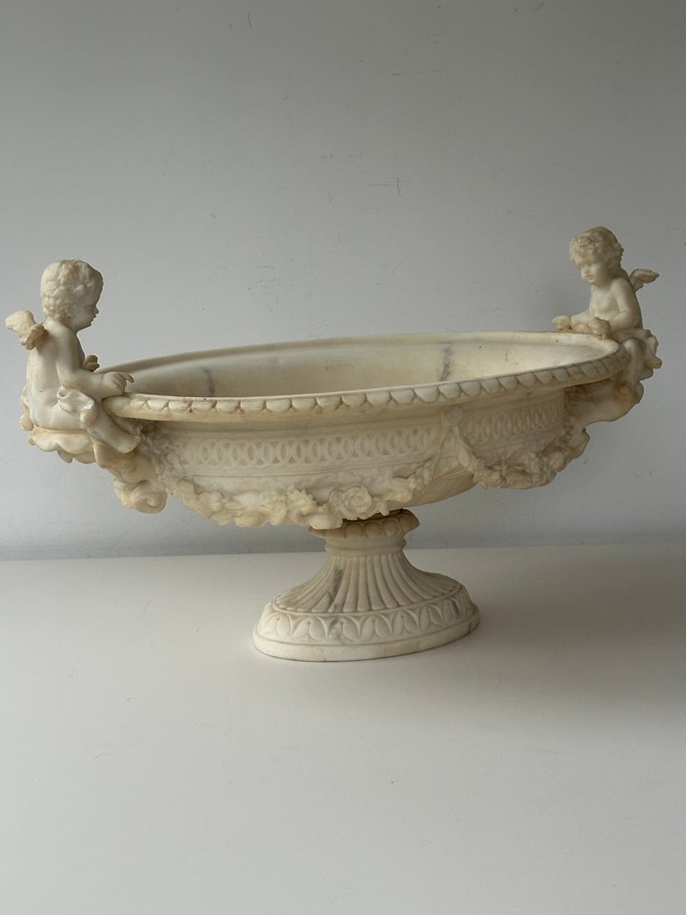 Midterbord - Et stort midterstykke med putti - Alabasterstøv #4.3
