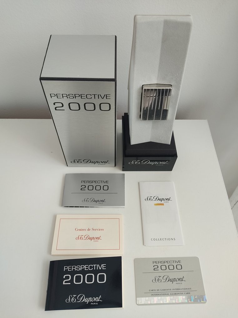 S.T. Dupont - Perspective 2000 - Nincs minimálár - Öngyújtó - Ezüstözött #1.0