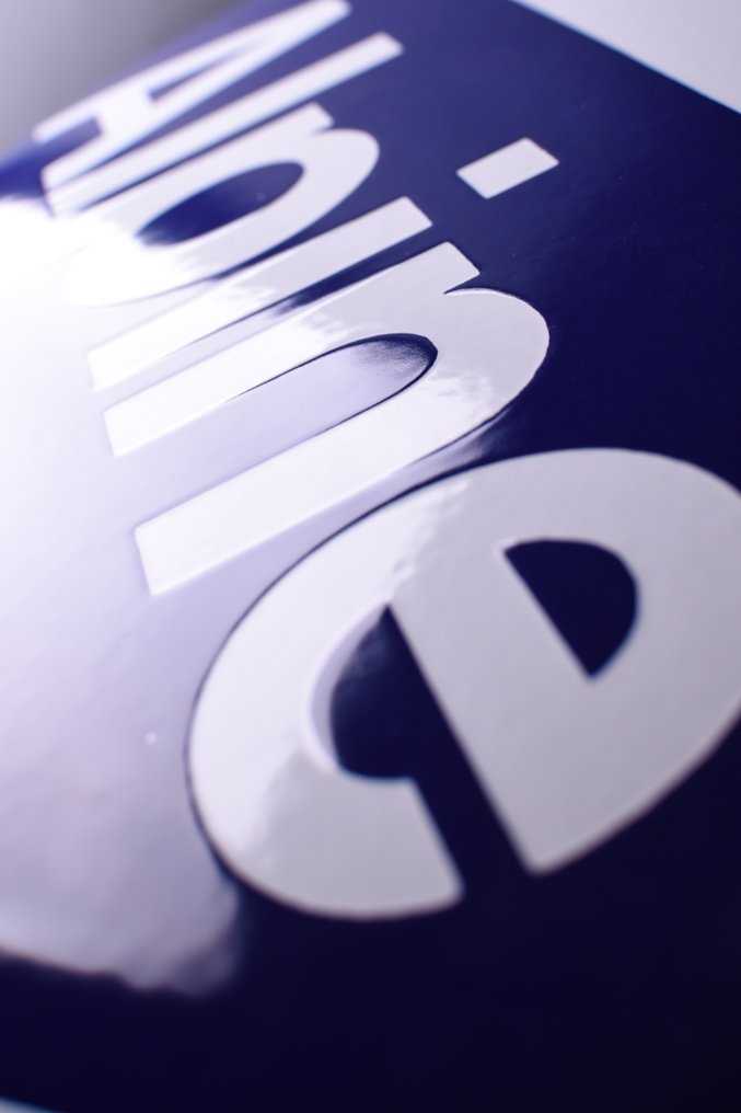 Sign - Alpine - XXL ALPINE; enamel sign; 500mm dia.; wonderful quality originally made #2.1