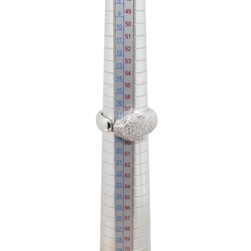 Cartier - 戒指 - Panthere de Cartier - 18 克拉 白金 - 钻石、翡翠、缟玛瑙 #3.2