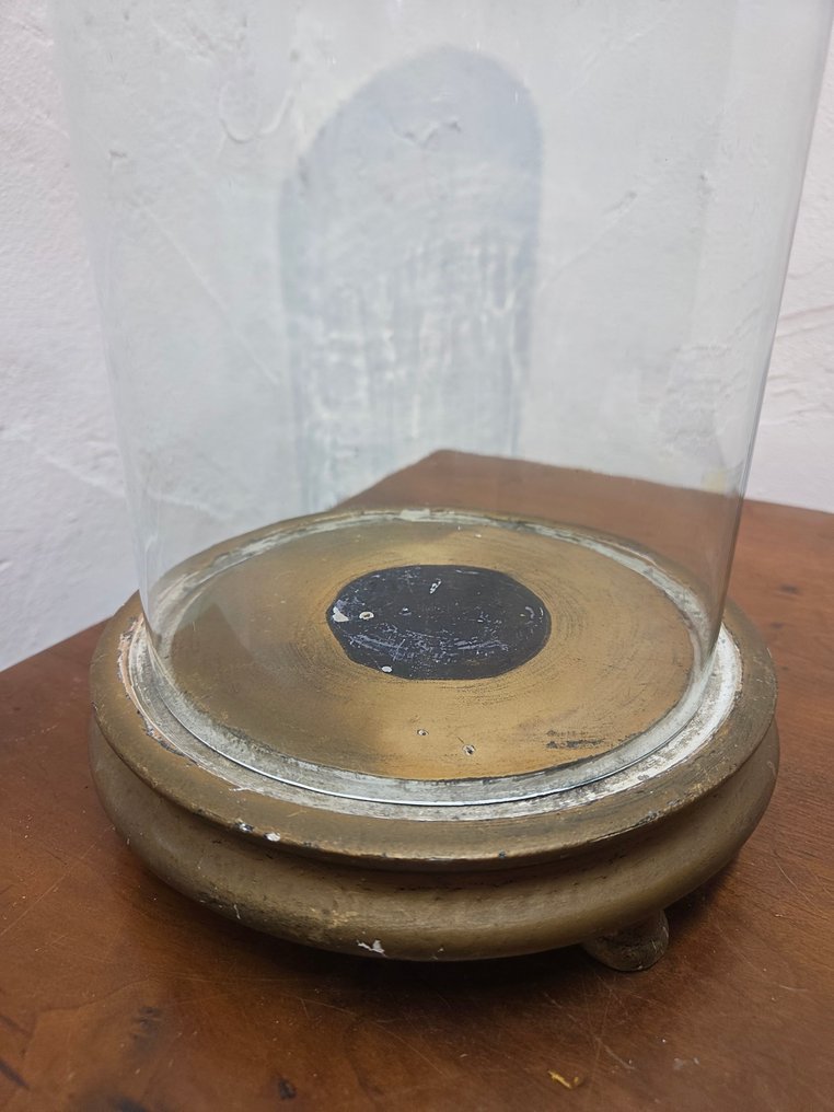 Υδρόγειος - stolp - antiek - 1901-1920 - Αρχαία στρογγυλή στήλη, αυθεντικό ξύλινο πόδι, διαστάσεις. ύψος χωρίς πόδι περίπου 38 εκ., διάμετρος #4.3