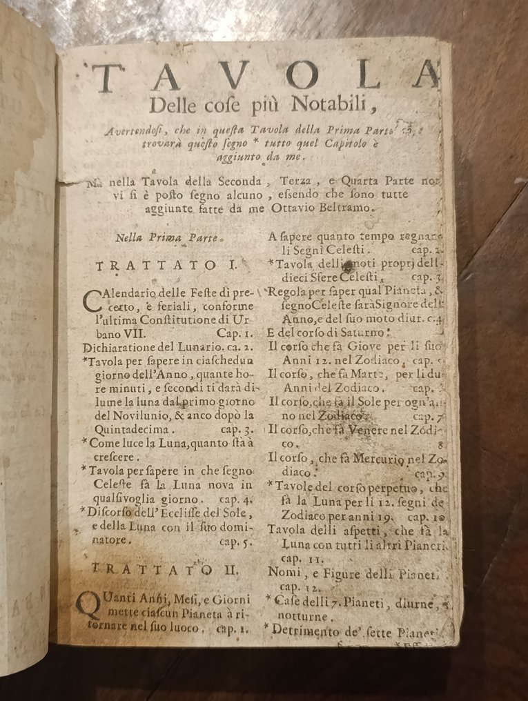 Rutilio Benincasa - Almanacco perpetuo - 1740 #2.1