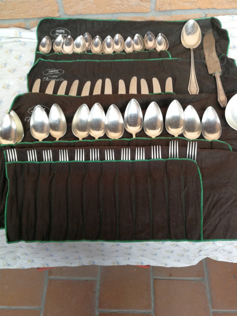 Cutlery set for 12 (63) - Silverplated #1.0