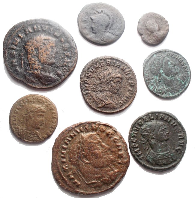 罗马帝国 Lot of 8 Æ coins  (没有保留价) #1.0