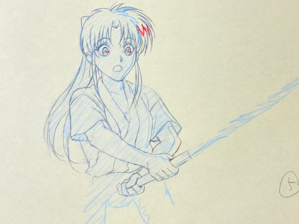 Studio Gallop & Deen - Original Animation Drawing of Kaoru Kamiya - Rurouni Kenshin (1996/98) #1.0