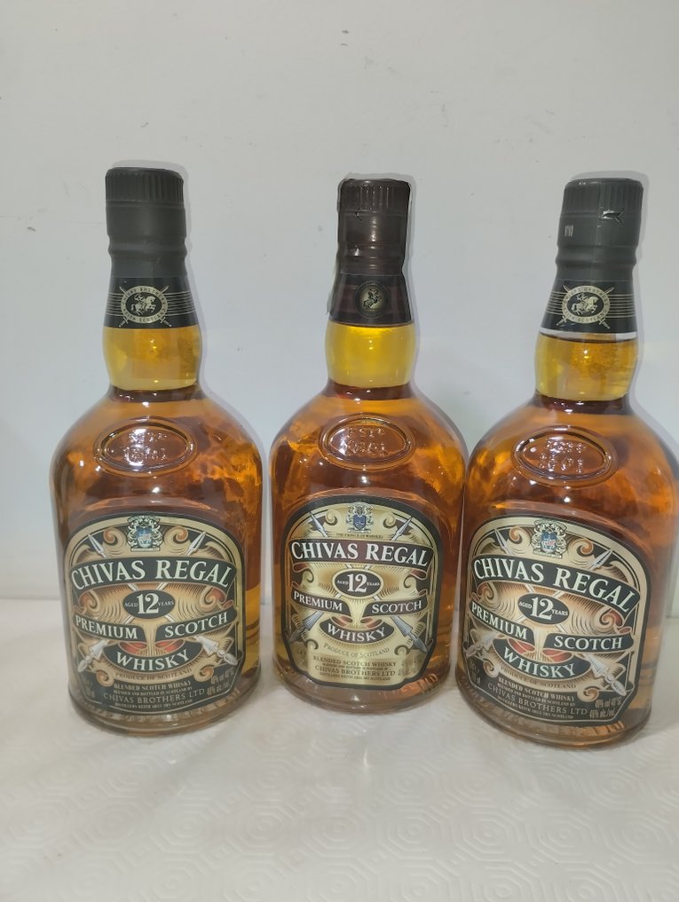 Chivas Regal 12 years old  - 70cl - 3 flessen #1.0