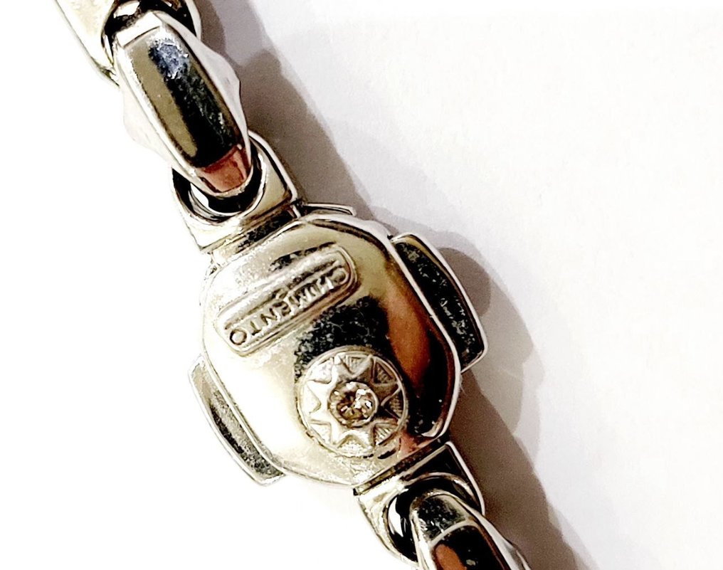 Chimento - Rannekoru - 18 kt. Valkokulta - 0.03ct. tw. Timantti (Luonnollinen) - Timantti #4.3