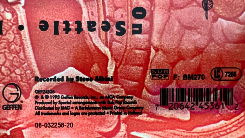 Nirvana - In Utero (1st EU pressing) - Δίσκος βινυλίου - 1st Pressing - 1993 #4.3