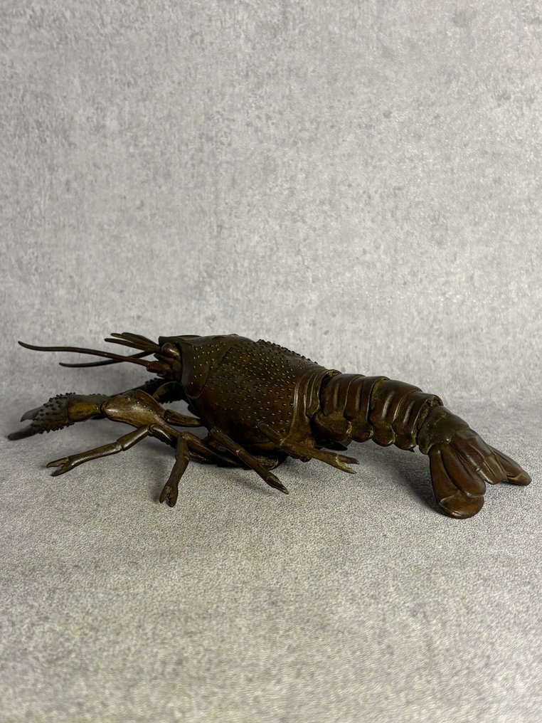 Kreeft signed 26 cm - Bronze - 20th century #3.2