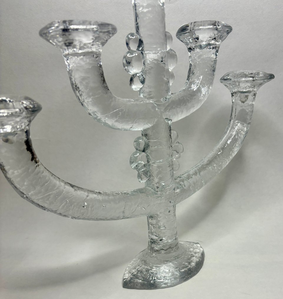 Pukeberg - Staffan Gellerstedt - 烛台 Pukeberg 烛台 - 水晶 - 罕见的70年代 #3.2