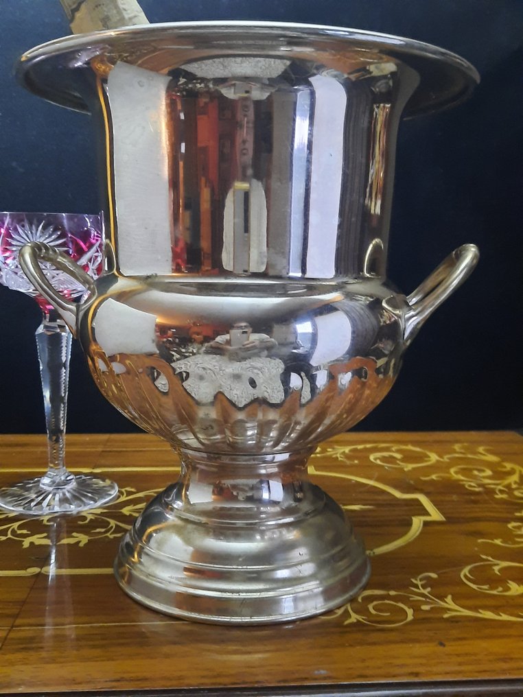 Secchiello per champagne - Placcato argento, trasferito al compratore #1.0