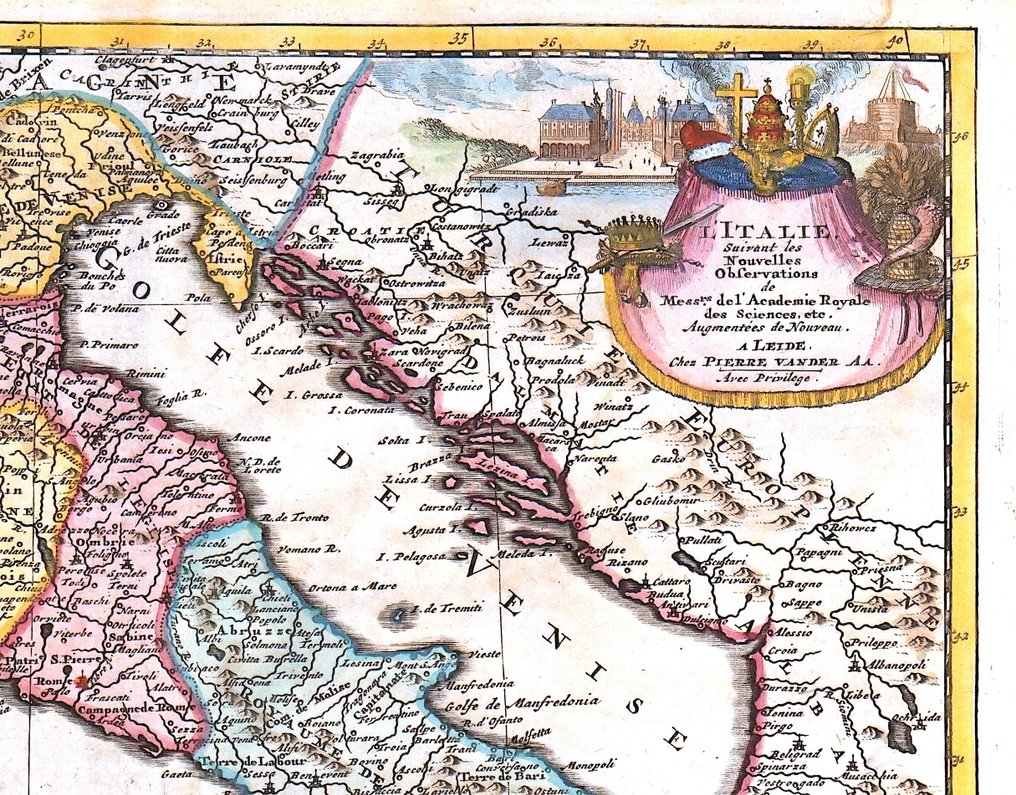 Europe - Italy; P. Van der Aa - L'Italie - 1736 #2.1
