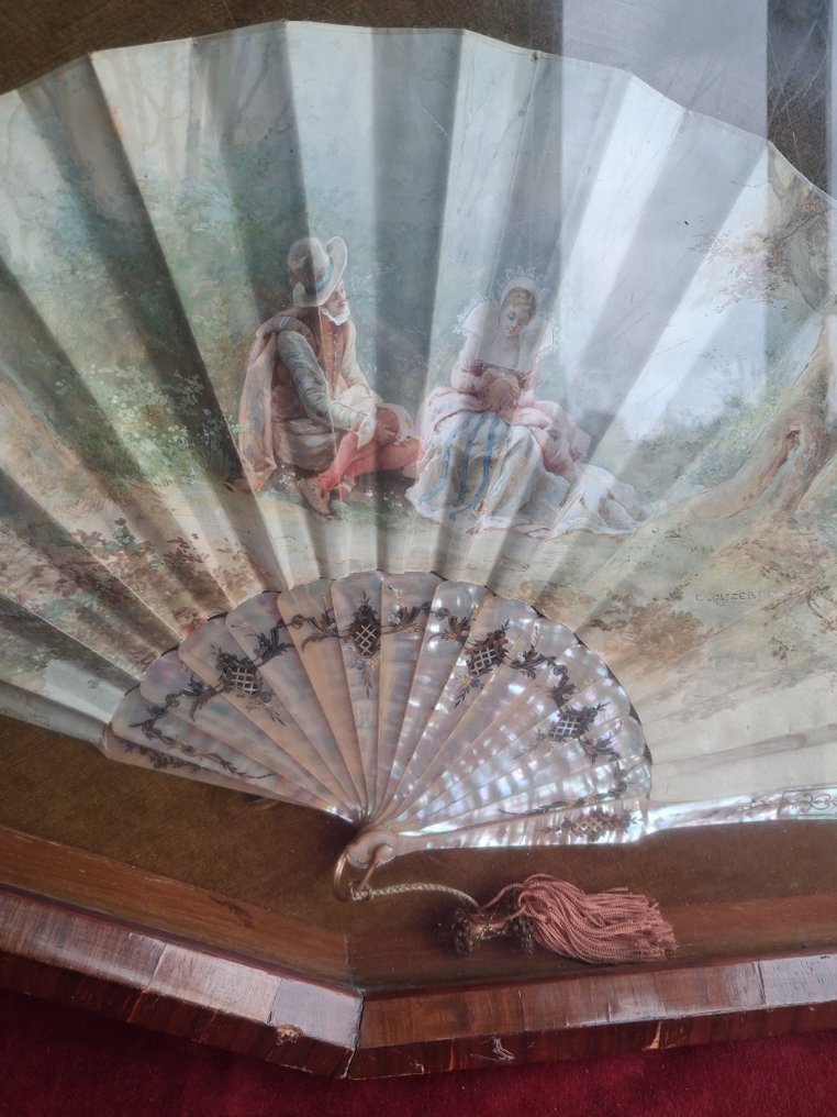 Διακοσμητικό στολίδι - Ιταλία - ventaglio σε μαργαριταρένιο #2.1