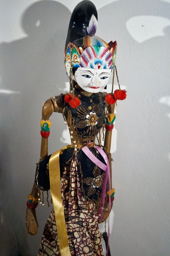Wayang golek (4) Java og Sunda - tekstiler, træ - 1950-1960, 1940-1950 #3.2