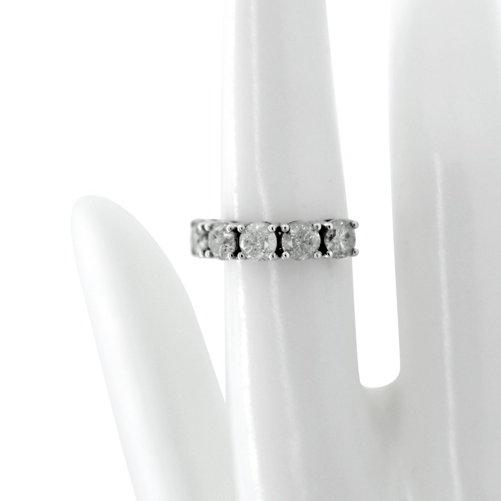 Ei pohjahintaa - Sormus - 14 kt. Valkokulta -  1.83ct. tw. Timantti (Luonnollinen) #4.3