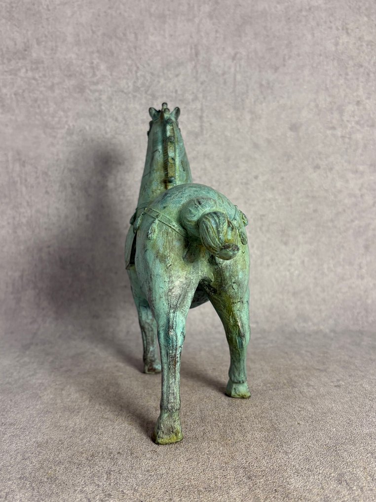 Statua, Paard - 22.5 cm - Bronzo #4.3