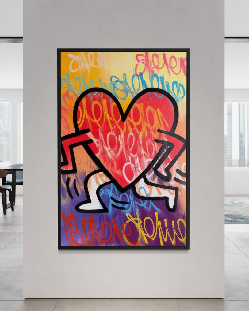 Gunnar Zyl - Running Heart / Keith Haring & Zyl XXL #1.0