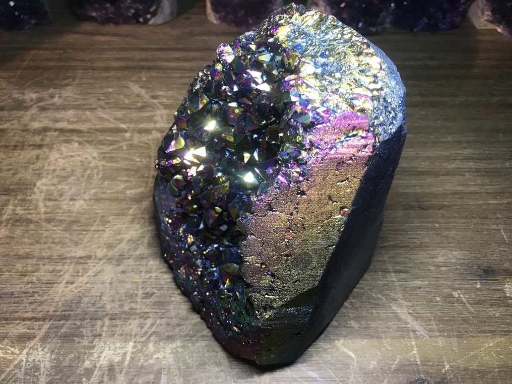 Améthyste Groupe de cristal - Hauteur : 13 cm - Largeur : 10 cm- 2526 g - (1) #3.2