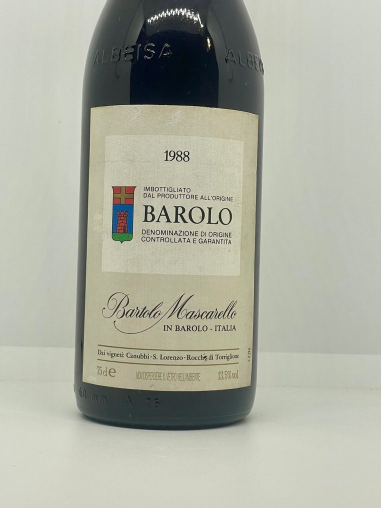 1988 Bartolo Mascarello - Barolo - 1 Bottle (0.75L) #2.1