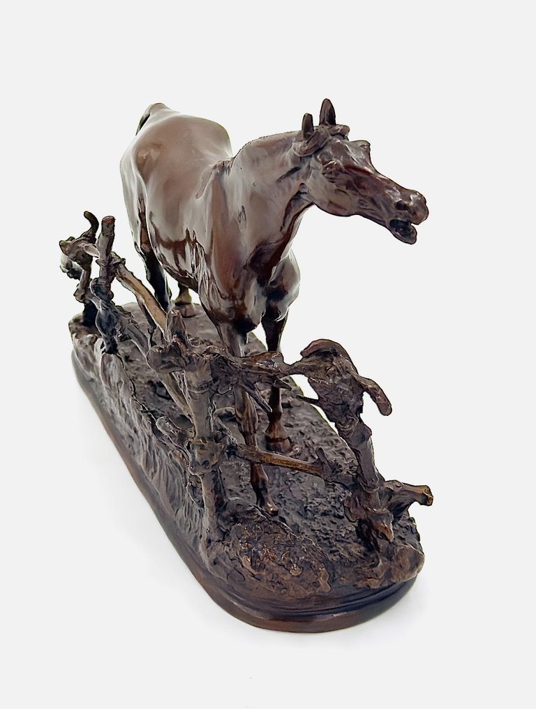 Γλυπτό, Pierre Jules Mêne - Reproducción - 24 cm - Πατιναρισμένος μπρούτζος #4.3