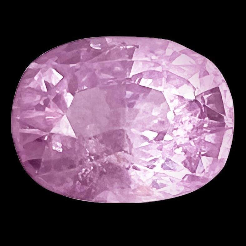 1 pcs Roz Safir - 2.56 ct - Asociația internațională de pietre prețioase colorate (ICA GemLab) - Safir roz fără tratament termic #1.0
