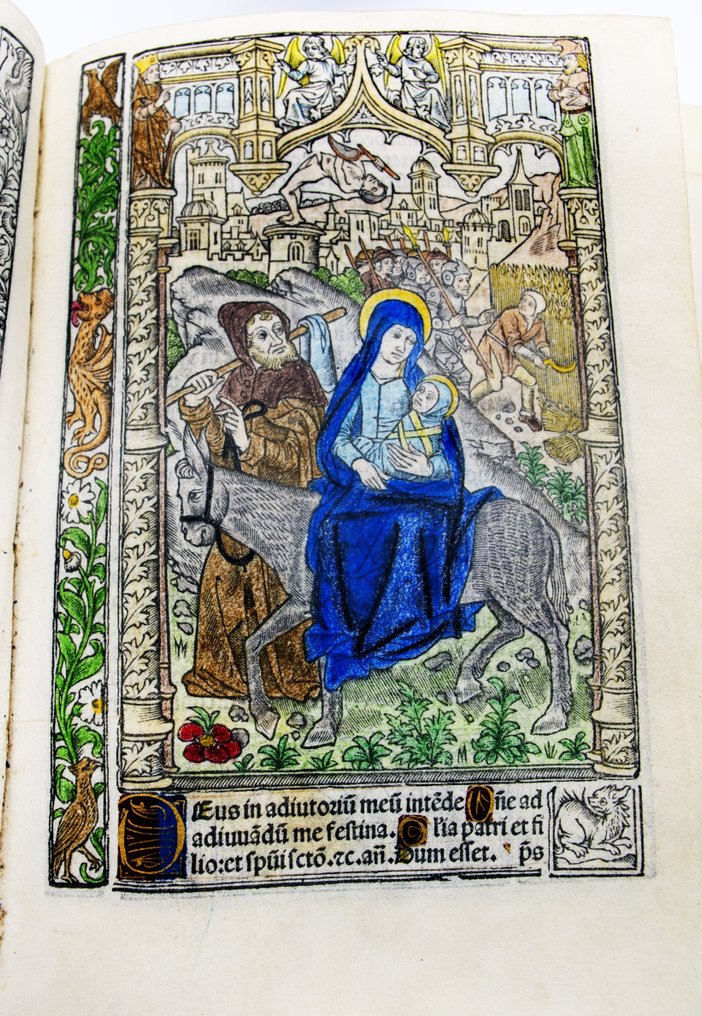 [Incunable] - Illuminated Book of Hours - Painted on Parchment - 1490 #1.0