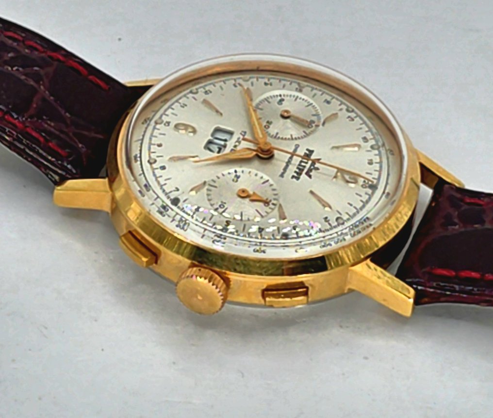Philippe - Stahl/Gold Chronograph -  Kaliber Venus 210 - Großdatum - Oversize - Schweiz um 1960 - 00 - 男士 - 1960 #4.3