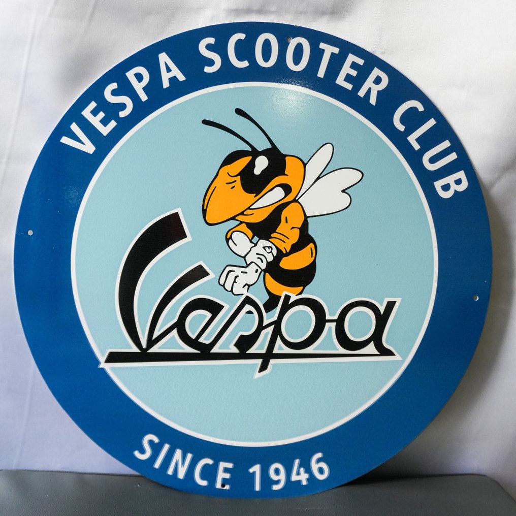 Sign - Vespa - Vespa Bee – Vespa Scooter Club Since 1946 #2.1