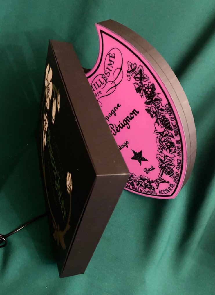 Insegna pubblicitaria retroilluminata (2) - Omaggio a Perrier Jouët & Omaggio a Dom Pérignon Champagne - plastica dura #4.3