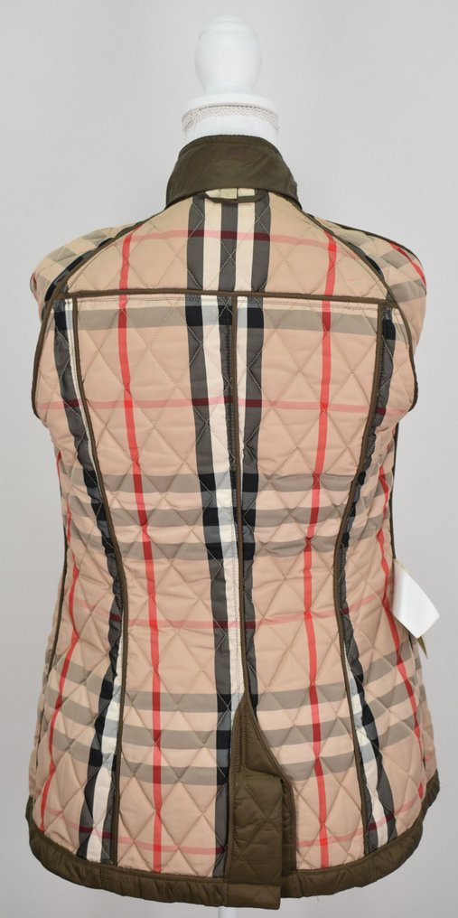 Burberry Brit Olive Full Nova Check Lining Lightweight - Jachetă #4.3