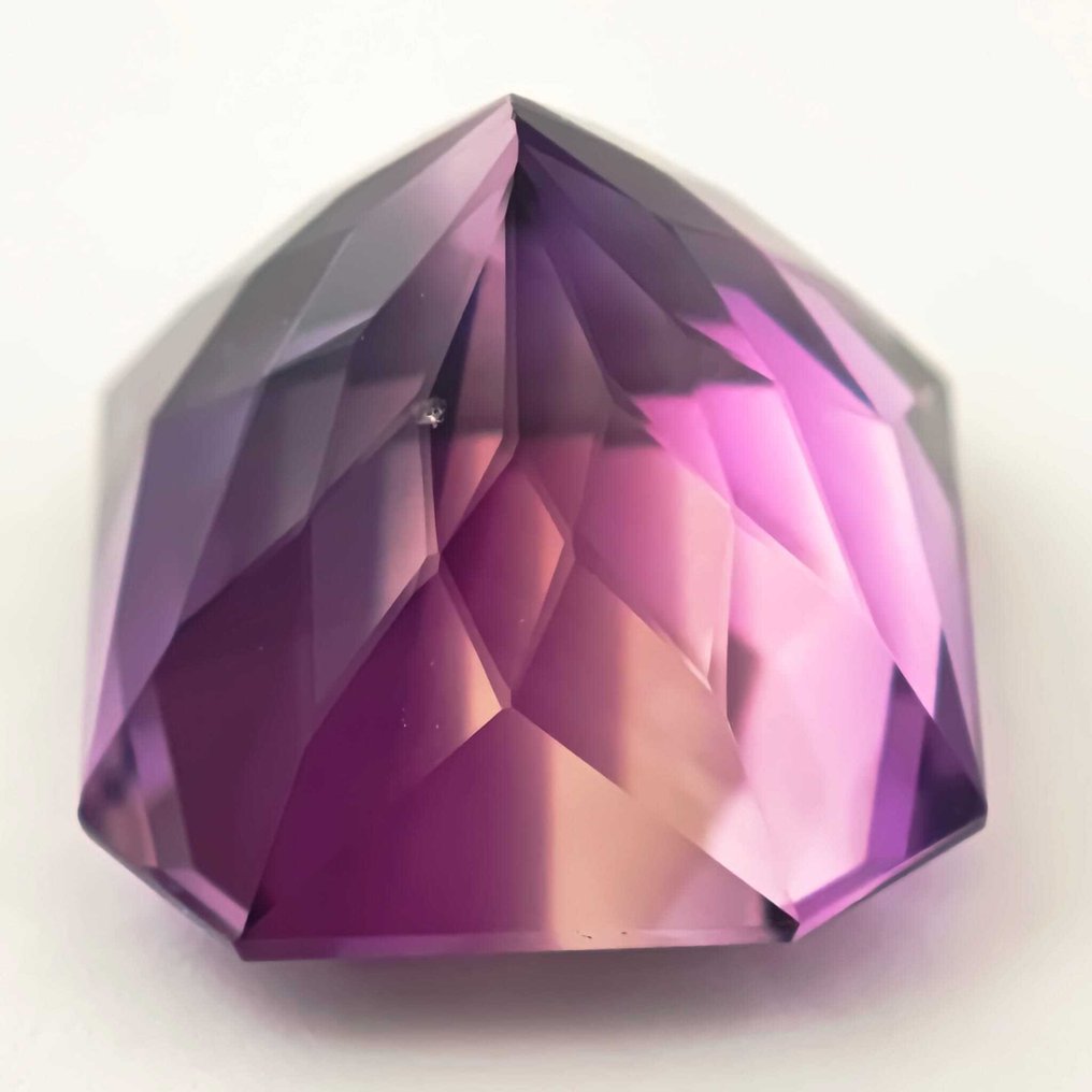 Zonder Minimumprijs Amethist - 41.21 ct - Antwerp Laboratory for Gemstone Testing (ALGT) - Bloem gesneden levendig paars #4.3