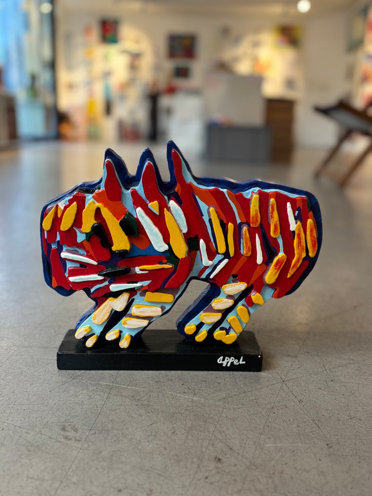 Karel Appel (1921-2006) - 雕塑, Cat - 24.5 cm - 陶瓷 - 2000 #1.0