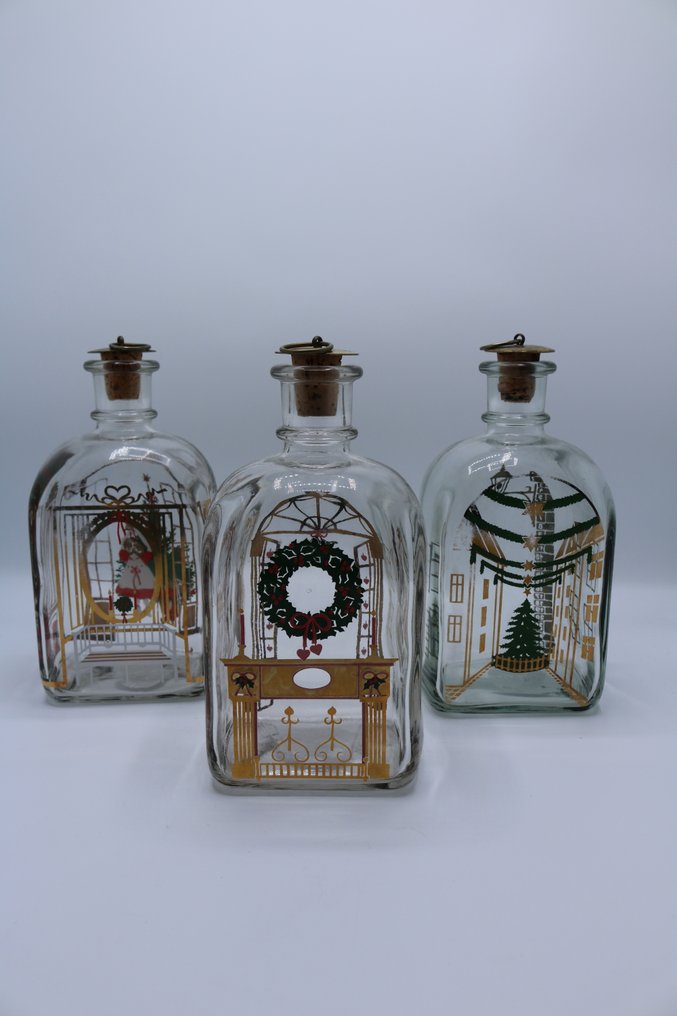 Michael Bang (vorm) Jette Frølich (versiering) - Joulukoristeet Holmegaard (3) - Lasi, Metalli - 65 cl sisältö #1.0