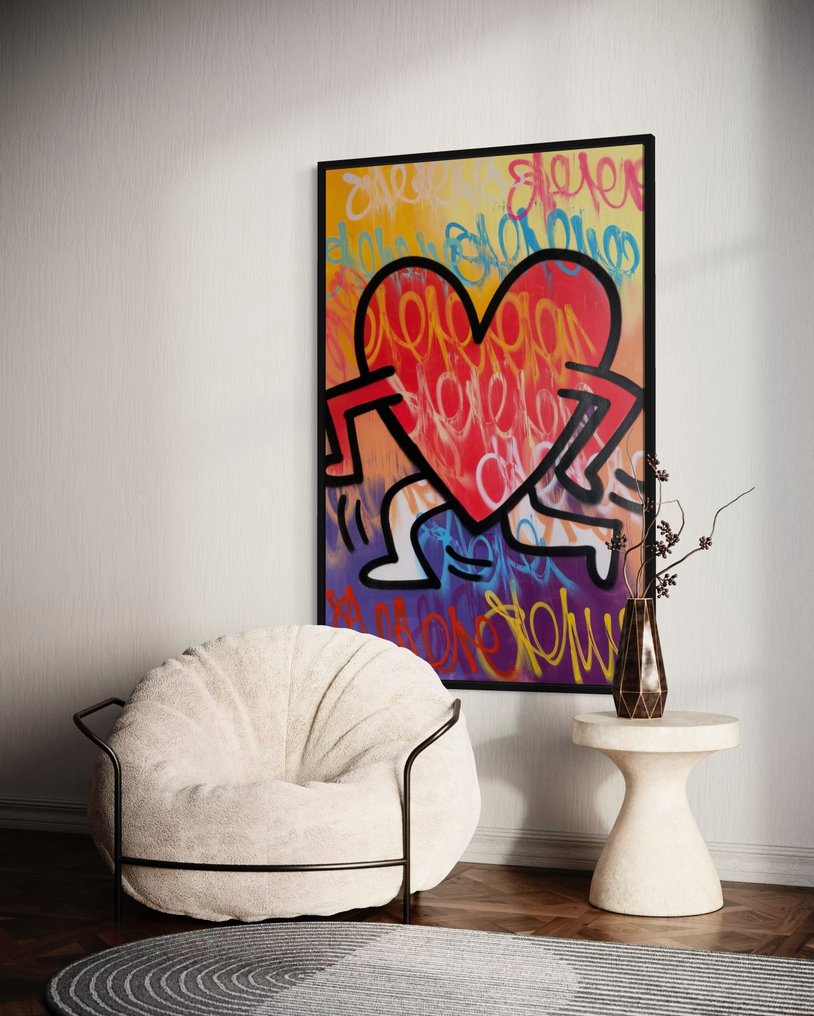 Gunnar Zyl - Running Heart / Keith Haring & Zyl XXL #2.1