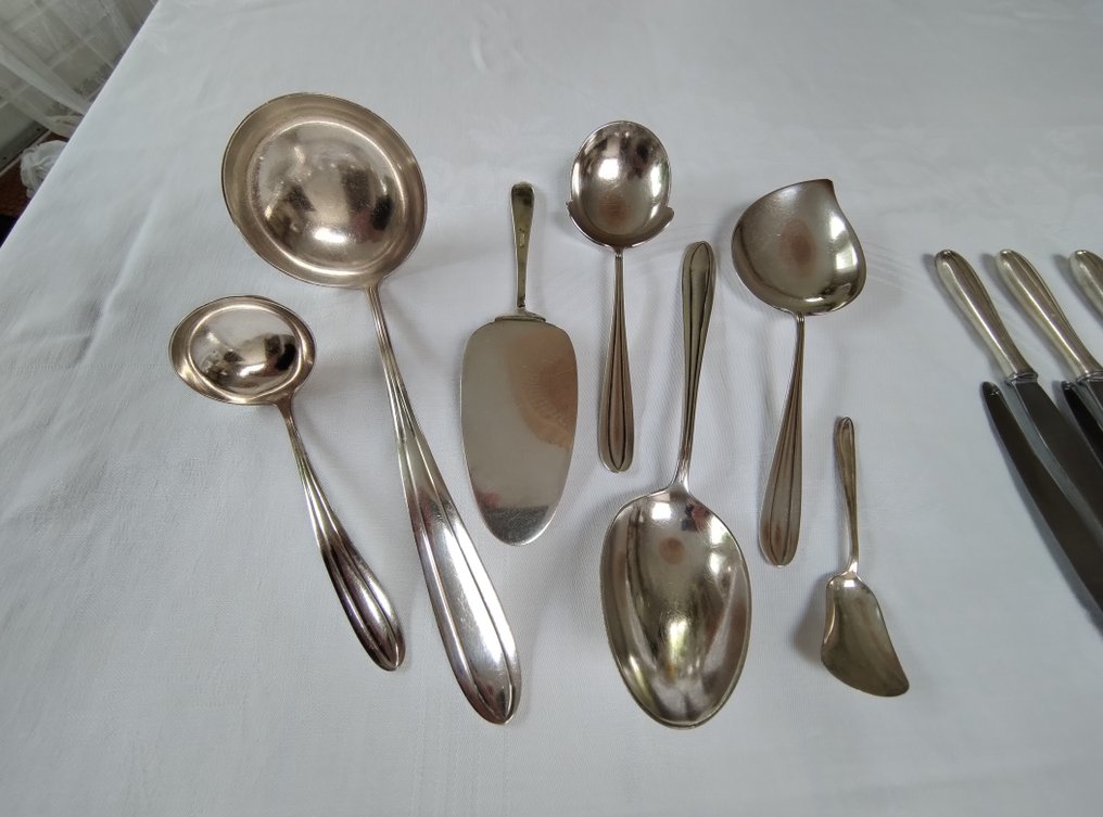 Gustav Beran - 餐具套装 (9) - P3 Chantal - 镀银 #3.2