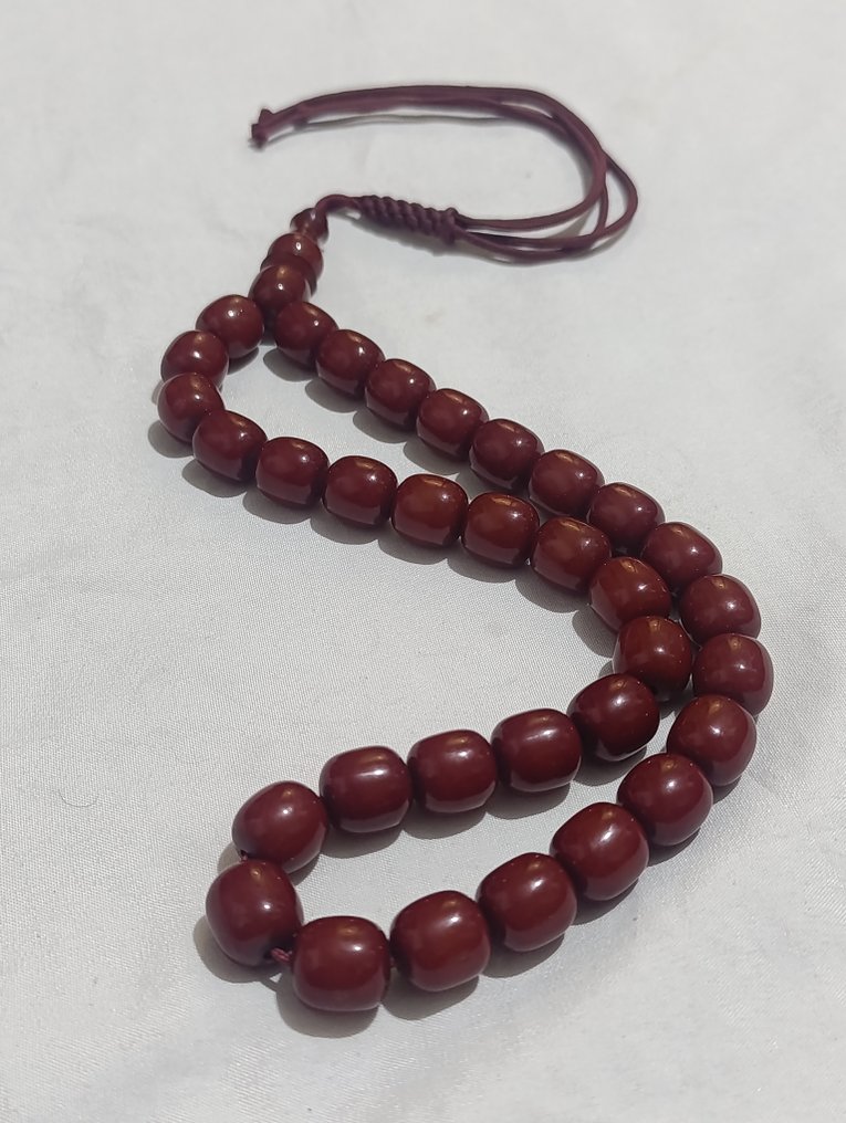  Ροζάριο - Κεχριμπάρι - 1970-1980 - Σπάνια Κομποσκοίνια Προσευχής  #3.2