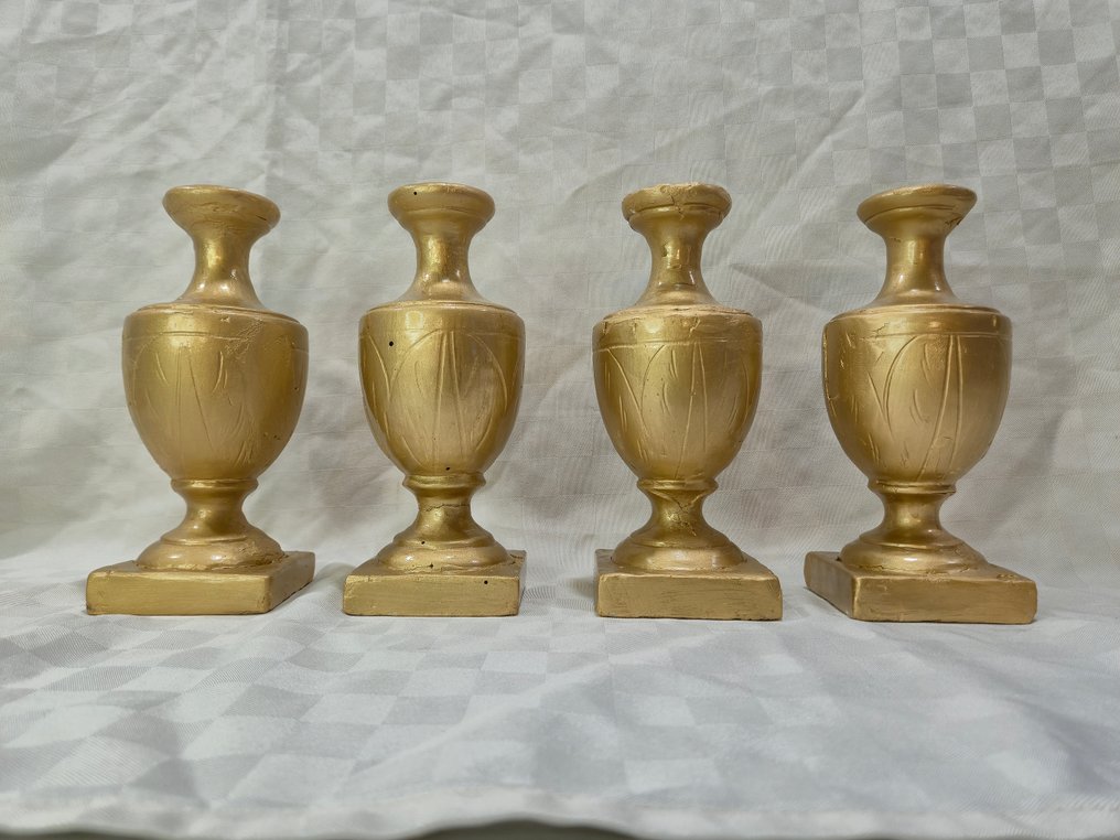 花瓶 (4) - 镀金木 - Porta Palme Altare #3.2