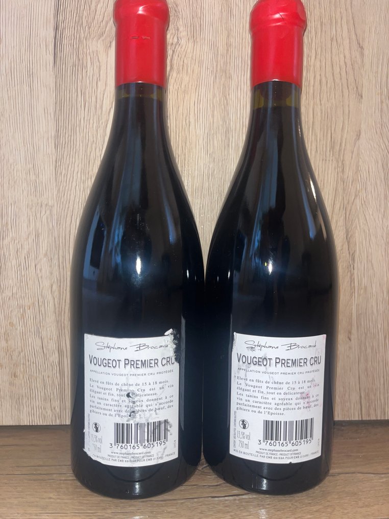 2019 Stephane Brocard - Vougeot 1er Cru - 2 Bottles (0.75L) #3.2