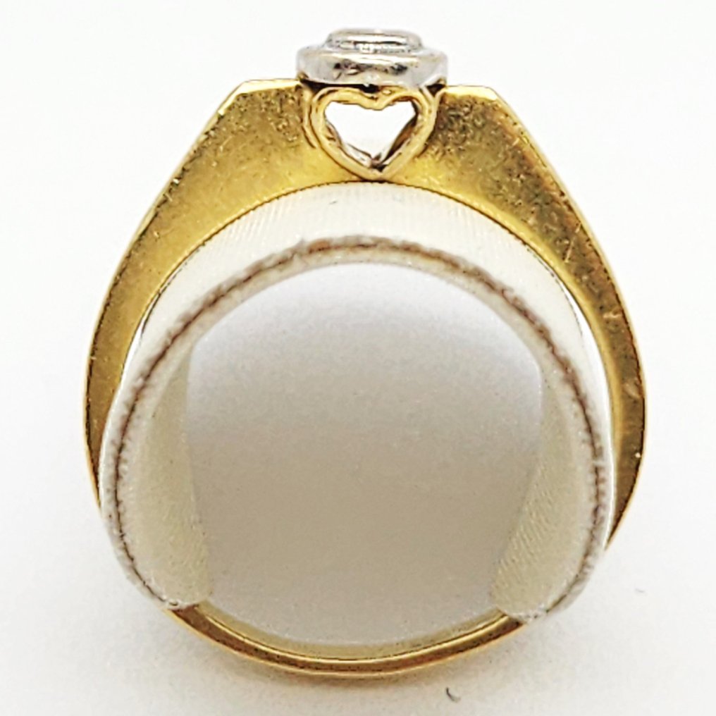 戒指 - 18K包金 黄金 -  0.06ct. tw. 钻石 (天然)  #2.1